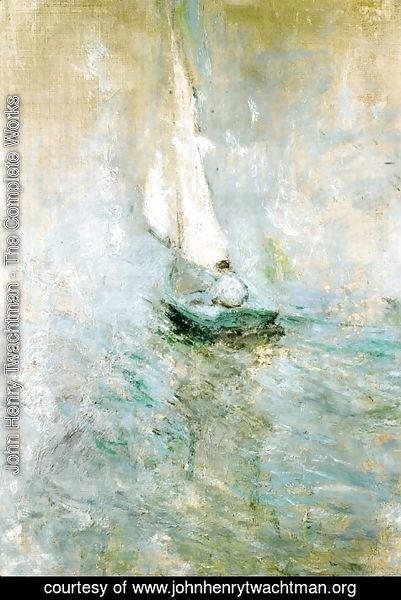 John Henry Twachtman - Sailing In The Mist2
